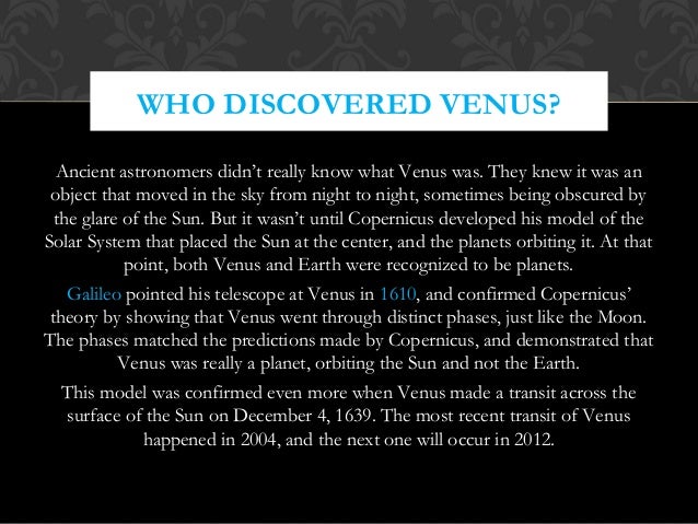 Venus Report